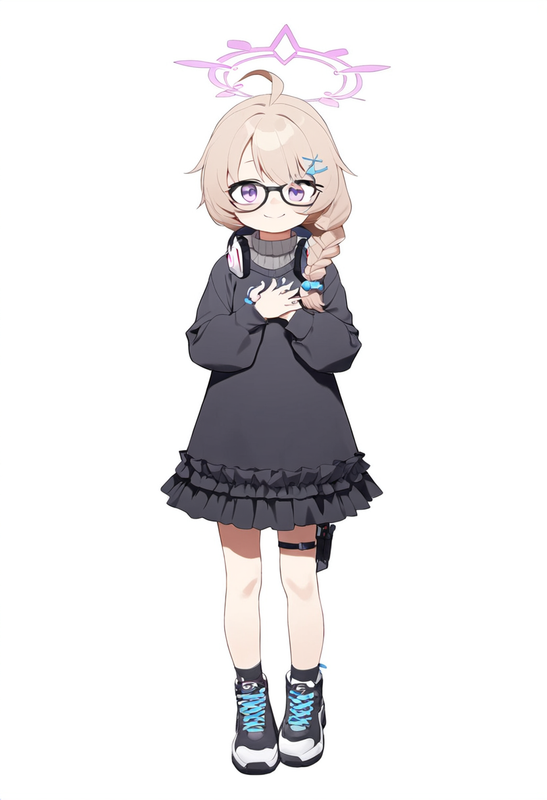 1 girl,healthyman, loli, aged down, {little child}, kotama (blue archive), blush s-296016179