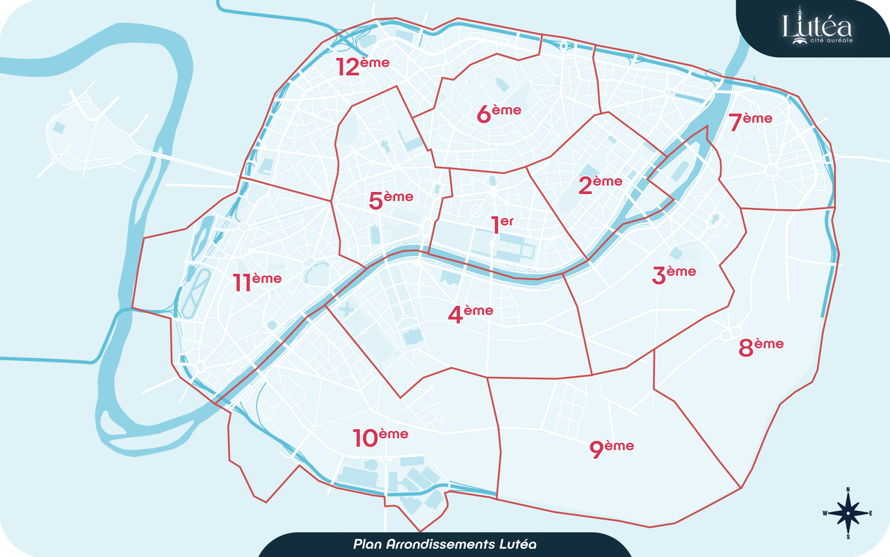 LUTEA PLAN ARRONDISSEMENTS (0 00 00 00)