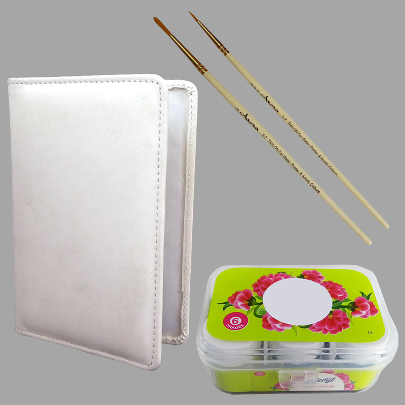 Gond art on Passport cover DIY Kit