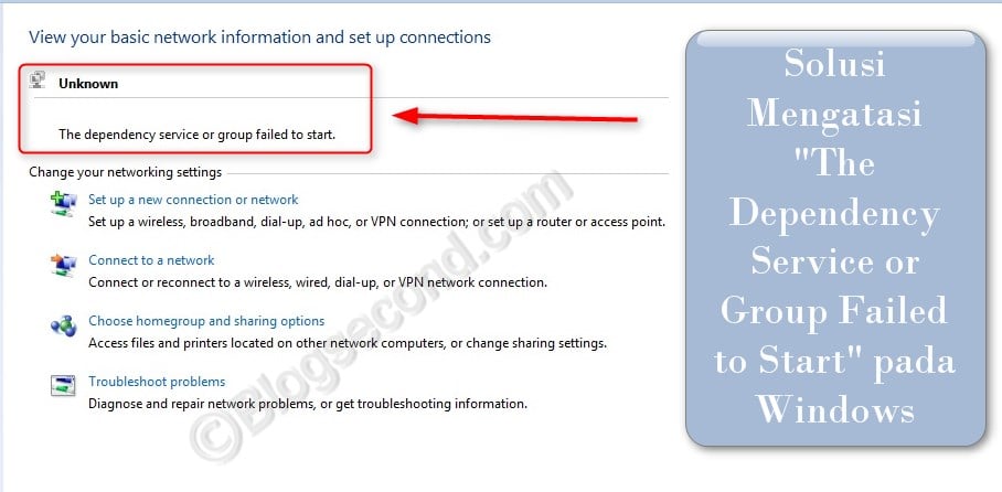 Network service failed