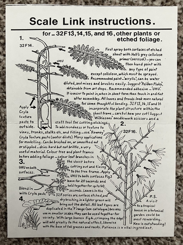 Scale Link etched brass instructions