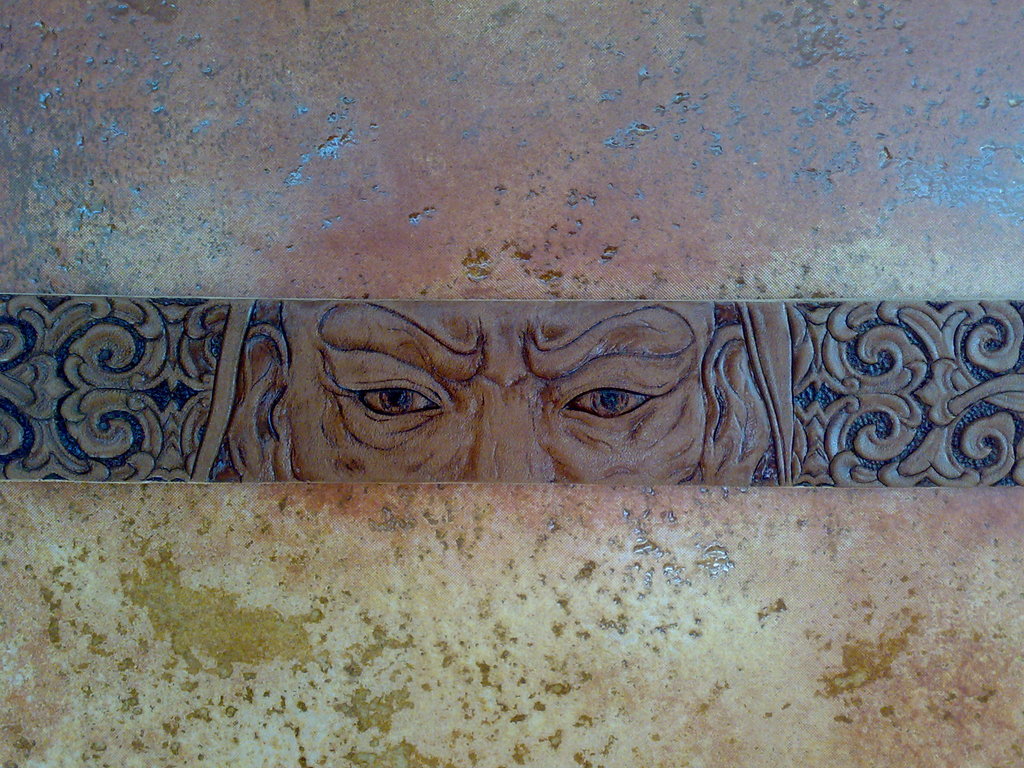 чингисхан3 гравировка тиснение кожи