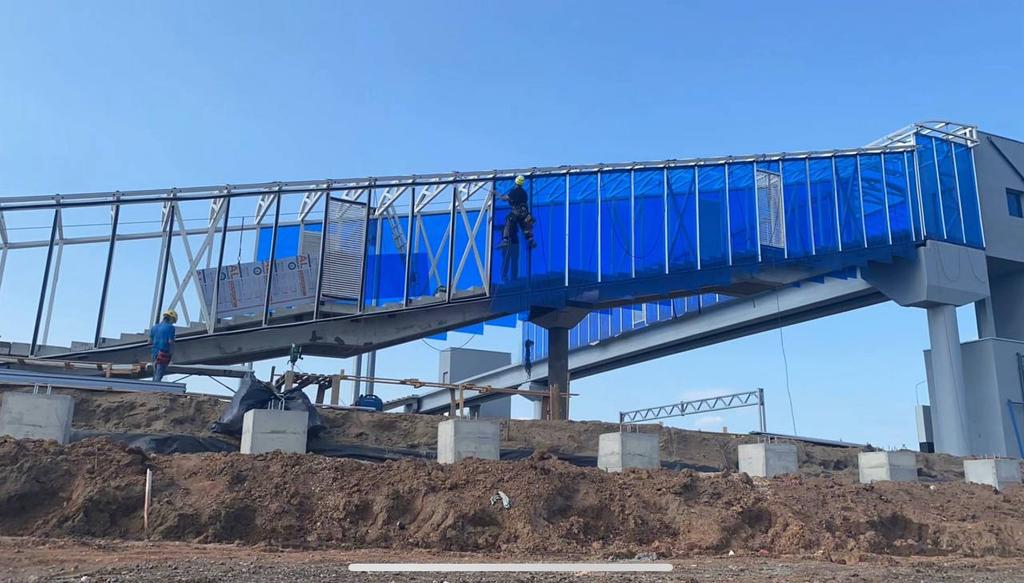 Монтажные работы на фасаде — промышленный альпинизм