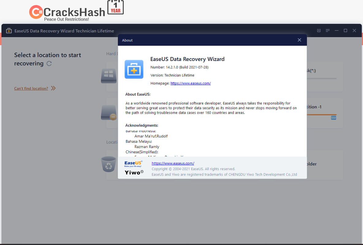 EaseUS Data Recovery Wizard 11.0 torrent