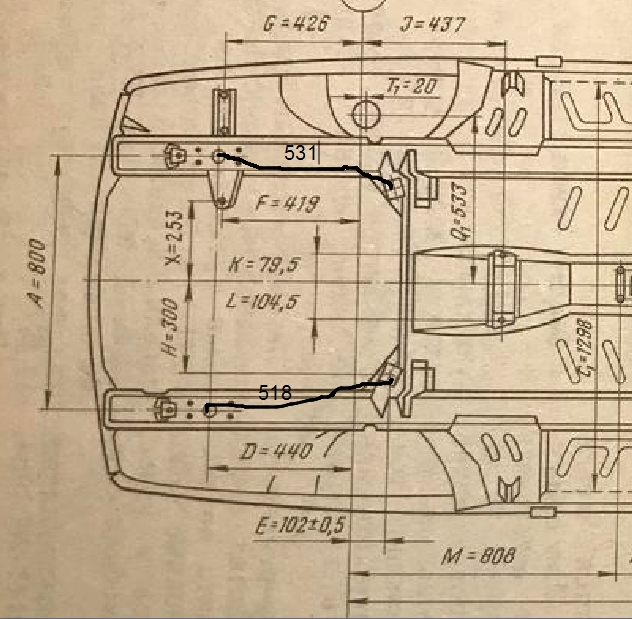 Контрольные размеры М-41 и реальные обмеры.