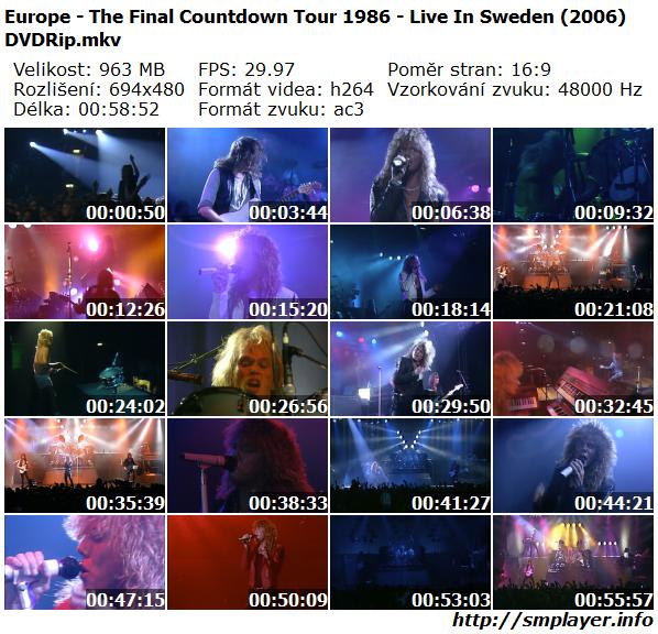 Europe - The Final Countdown Tour 1986 - Live In Sweden (200