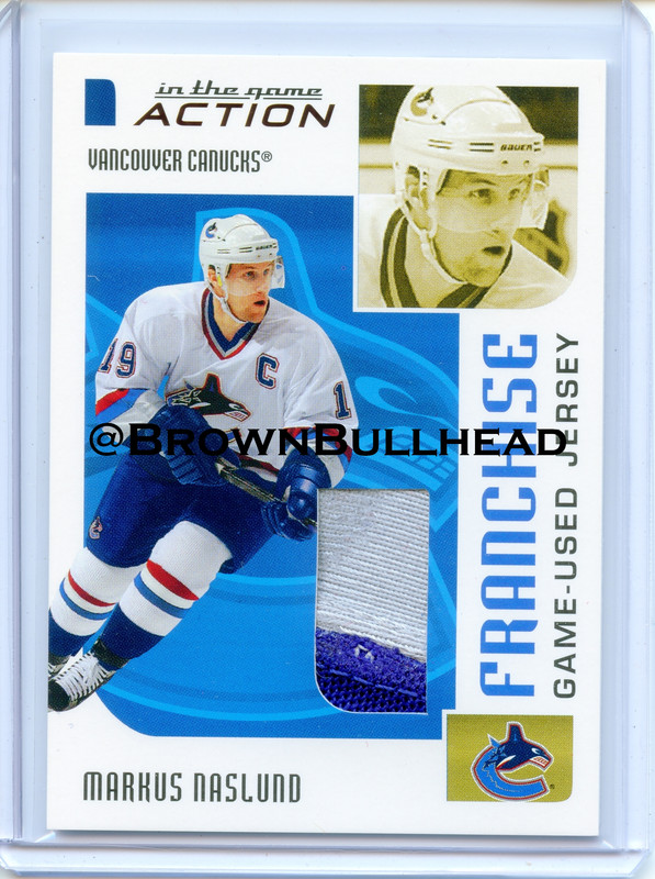 2003-04 ITG Action Jerseys #M-269 [Markus Naslund] [Vancouver Canucks] [Franchise] [~100] [swatch=si