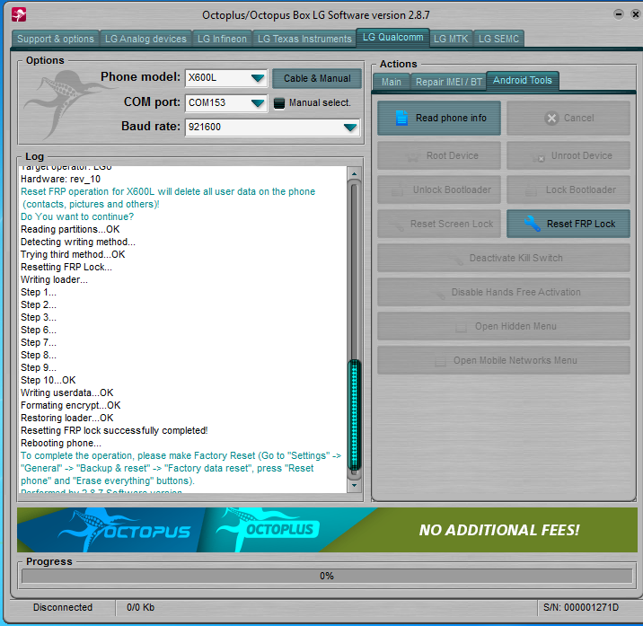 Lg Q6 X600l Frp Done With Great Octoplus Gsm Forum