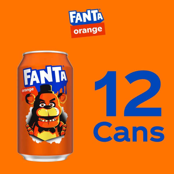 Fanta Orange Soda Fridge Pack Cans 4