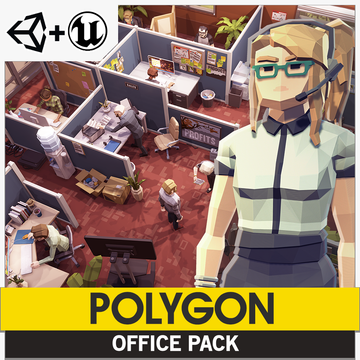 POLYGON Office - Low Poly 3D Art by Synty