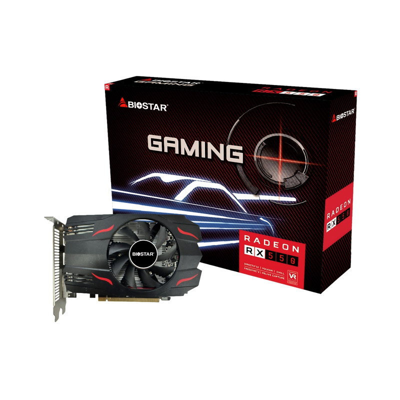 Placa De Video Biostar Radeon RX 550 4GB GDDR5