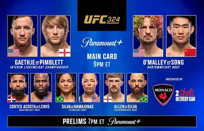 Резултати от UFC 324