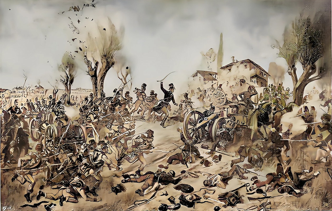 Franco austriaca Novara el mayor Christian Hubel comandante del 2º batallon de los jagers del empera