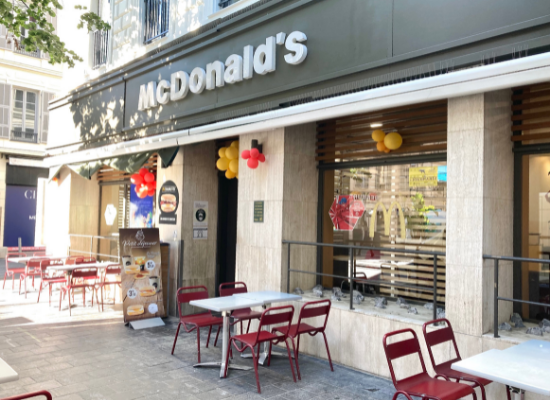 Entrée Mc Donald's Nice Jean Medecin
