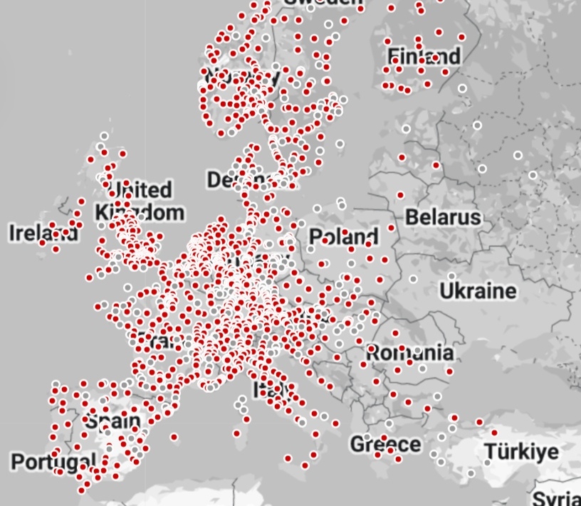 Europe: bientôt une borne de recharge tous les 60 kmet la