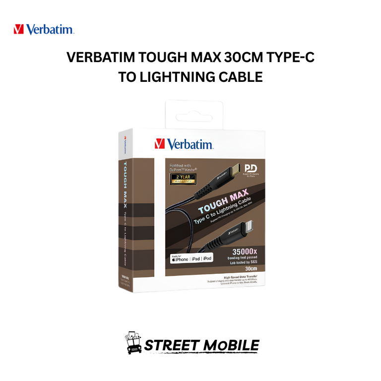 VERBATIM TOUGH MAX TYPE-C TO LIGHTNING CABLE thumbnail 2