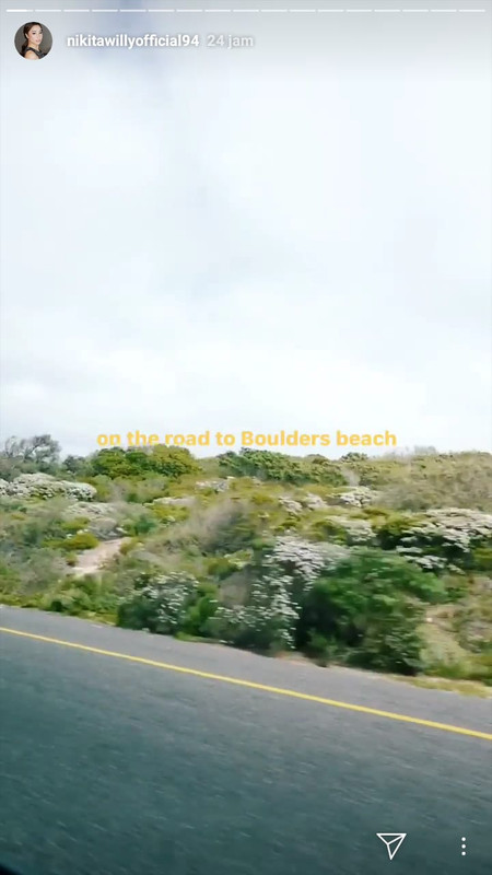 Nikita Willy liburan ke Afrika Selatan kunjungi Boulders Beach