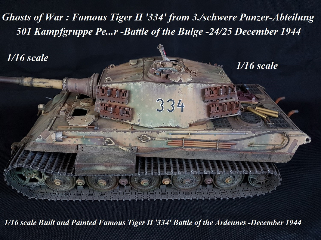 1/16 Built Famous Tiger II '334' Battle of Ardennes 1944/45