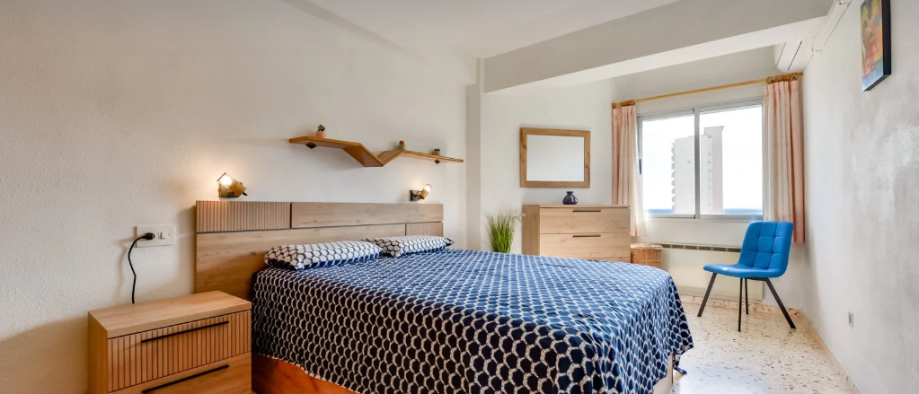 Derde slaapkamer met twee eenpersoonsbedden