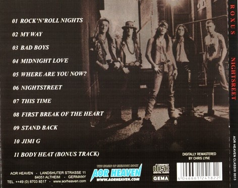 Roxus - Nightstreet (1991) [Reissue 2011] Lossless