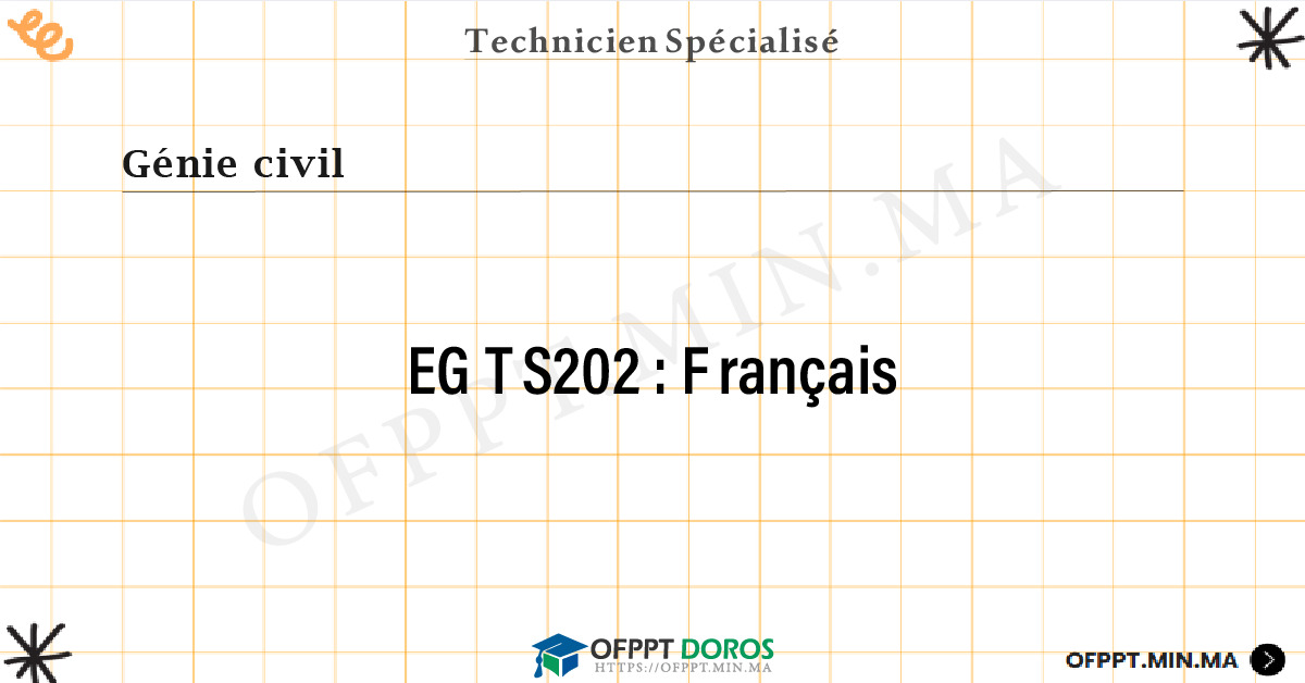Sommaire détaillé du cours Français EGTS202 OFPPT - Structure du module