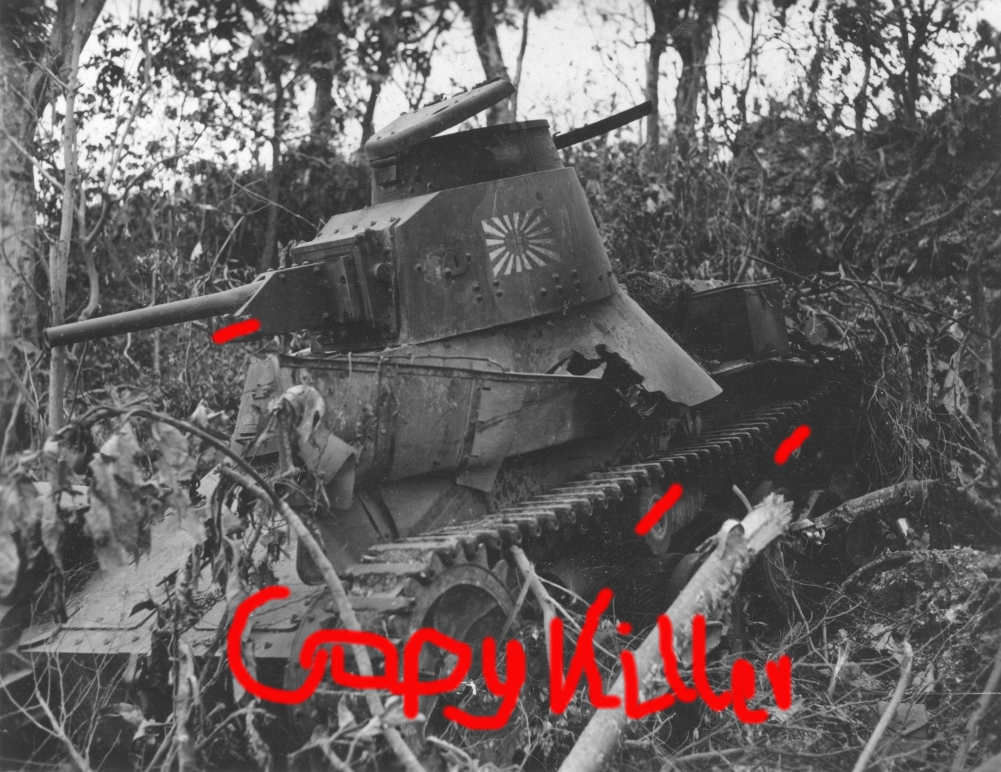 Imperial Japanese Navy (IJN) tank Ha-Go on Saipa