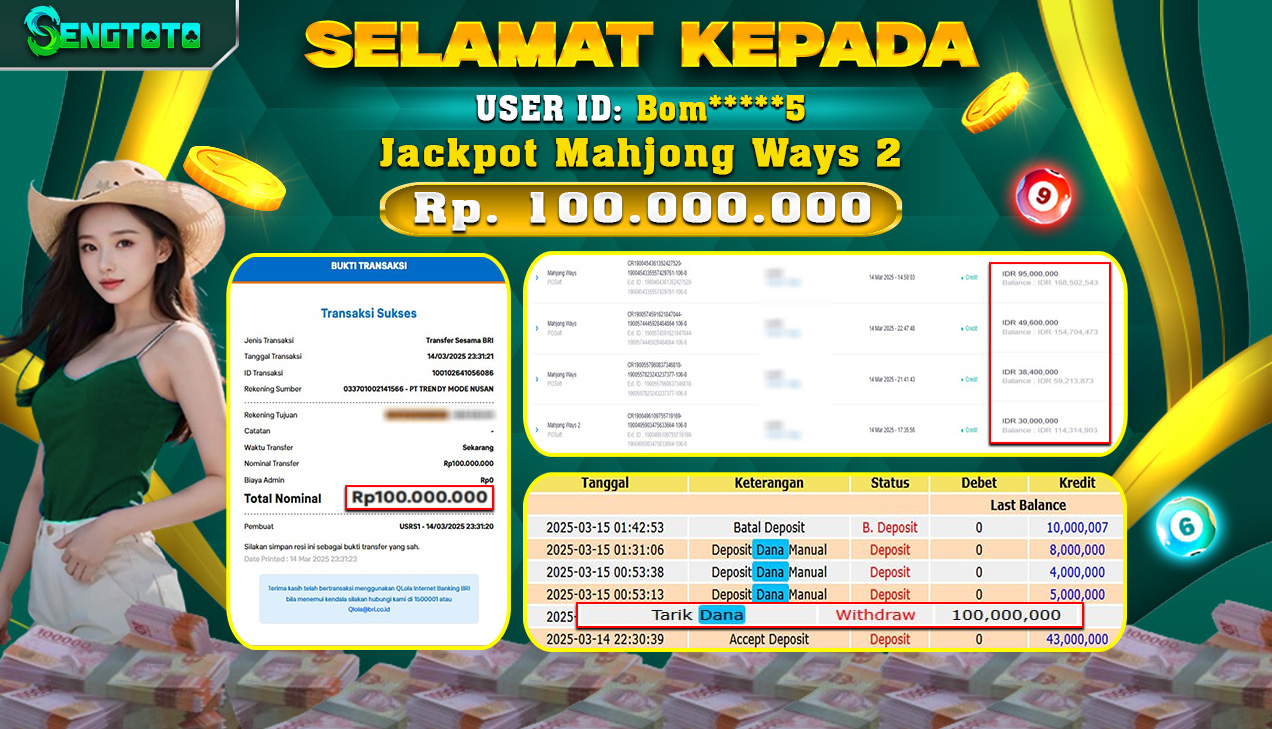 BUKTI PEMBAYARAN SLOT MAHJONG WAYS 2