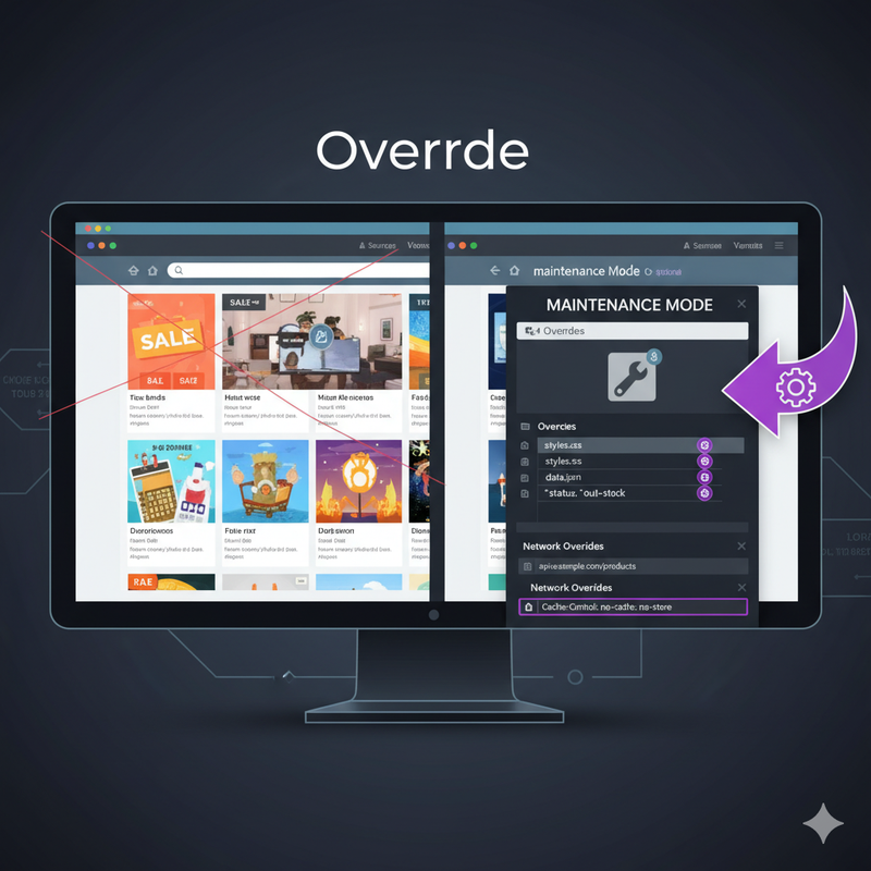 Ejemplo de Overrides en Chrome DevTools