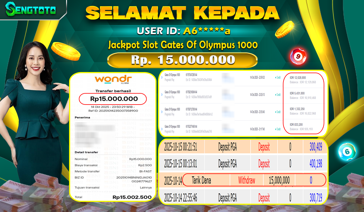 BUKTI PEMBAYARAN SLOT GATES OF OLYMPUS 1000