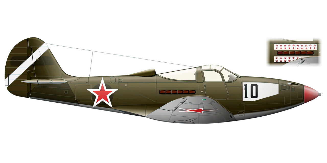 Bell-P-39N-Airacobra-129GvIAP-205IAD-Black-10-ace-Capt-FF-Archipenko-Ukrainian-Front-1944-0A