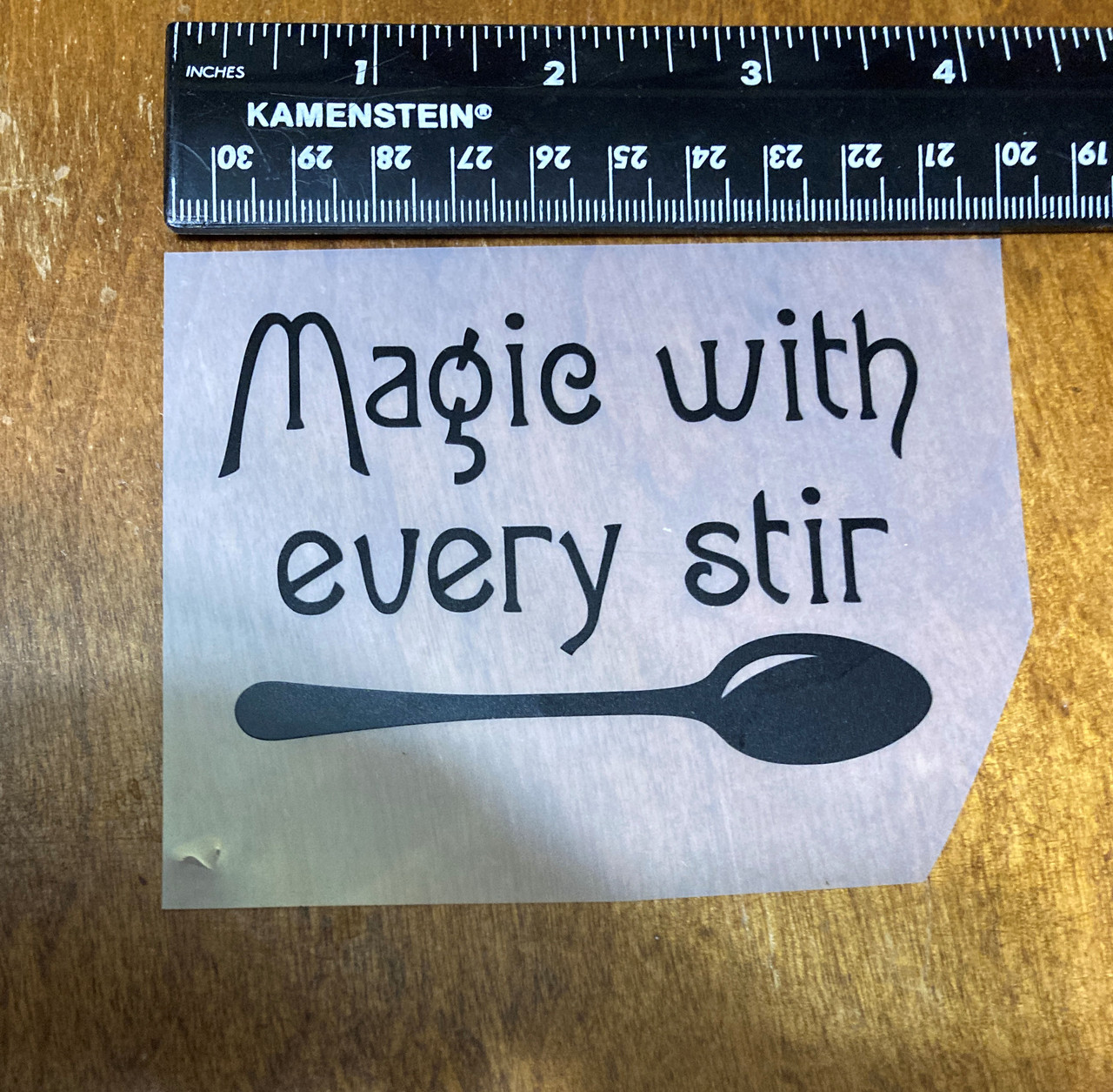 handcrafted kitchen witch decal