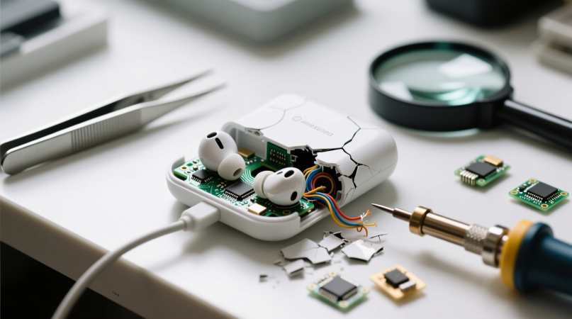 Ремонт зарядки беспроводных наушников