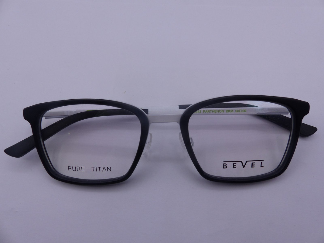 BEVEL 2543 PARTHENON BLACK MATTE UNISEX EYEGLASSES FRAMES SIZE 50-20-140