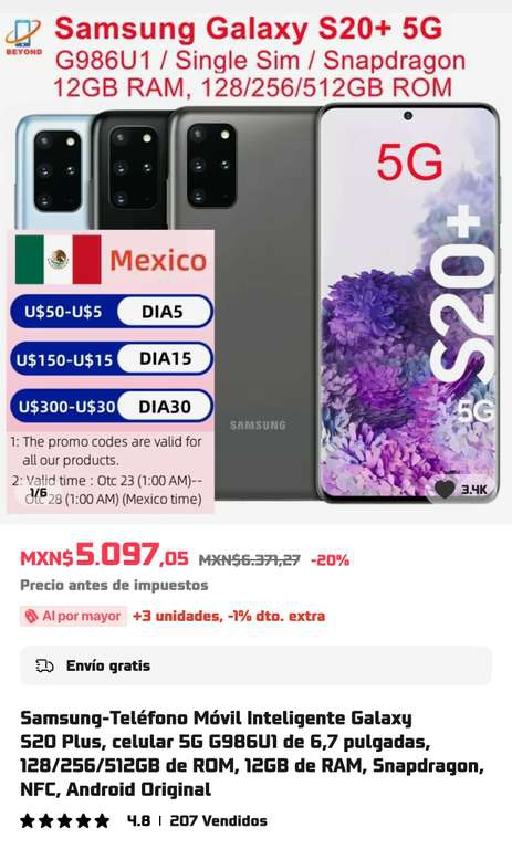 Samsung Galaxy S20 Plus 12Gb 128Gb Aliexpress 

