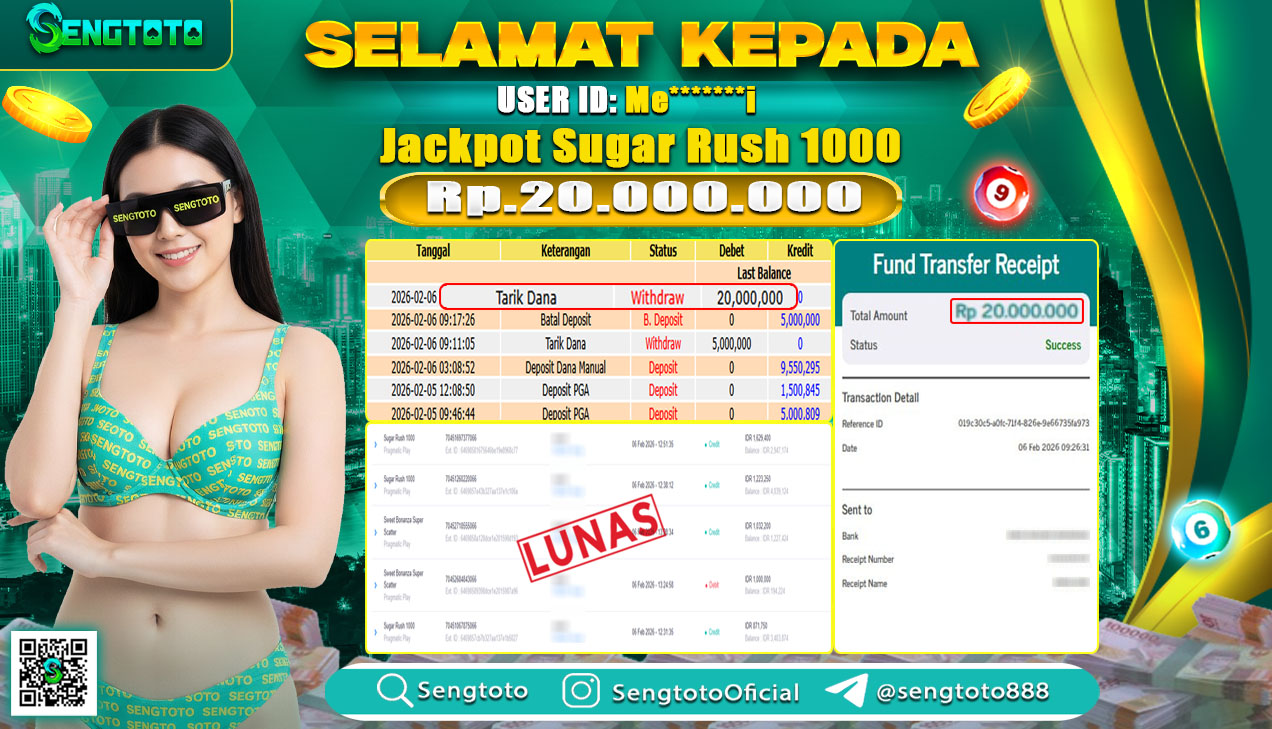 BUKTI PEMBAYARAN SLOT SUGAR RUSH 1000