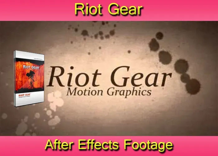 Riot Gear After Effects Footage