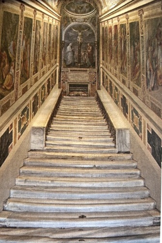 La scala che Cristo salì durante la Passione e il luogo più santo al mondo dans Angeli La-Scala-Santa