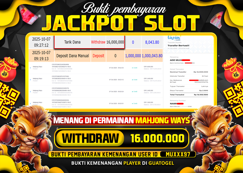 BUKTI JACKPOT LUNAS GUATOGEL