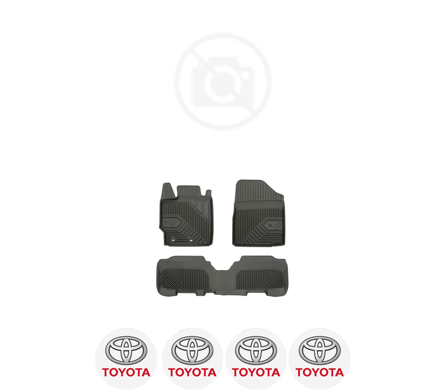 Set covorase presuri TOYOTA YARIS | XP90 din 2007-2015, auto, din cauciuc thermoplastic, 4 Stickere auto cu TOYOTA