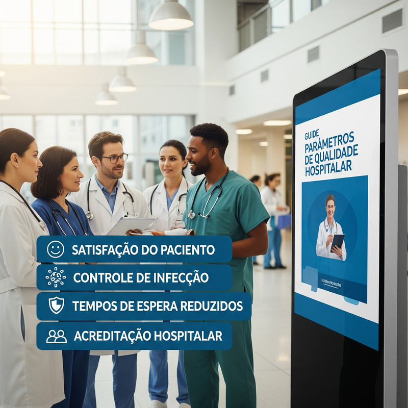 Mockup do App de Indicadores em um tablet