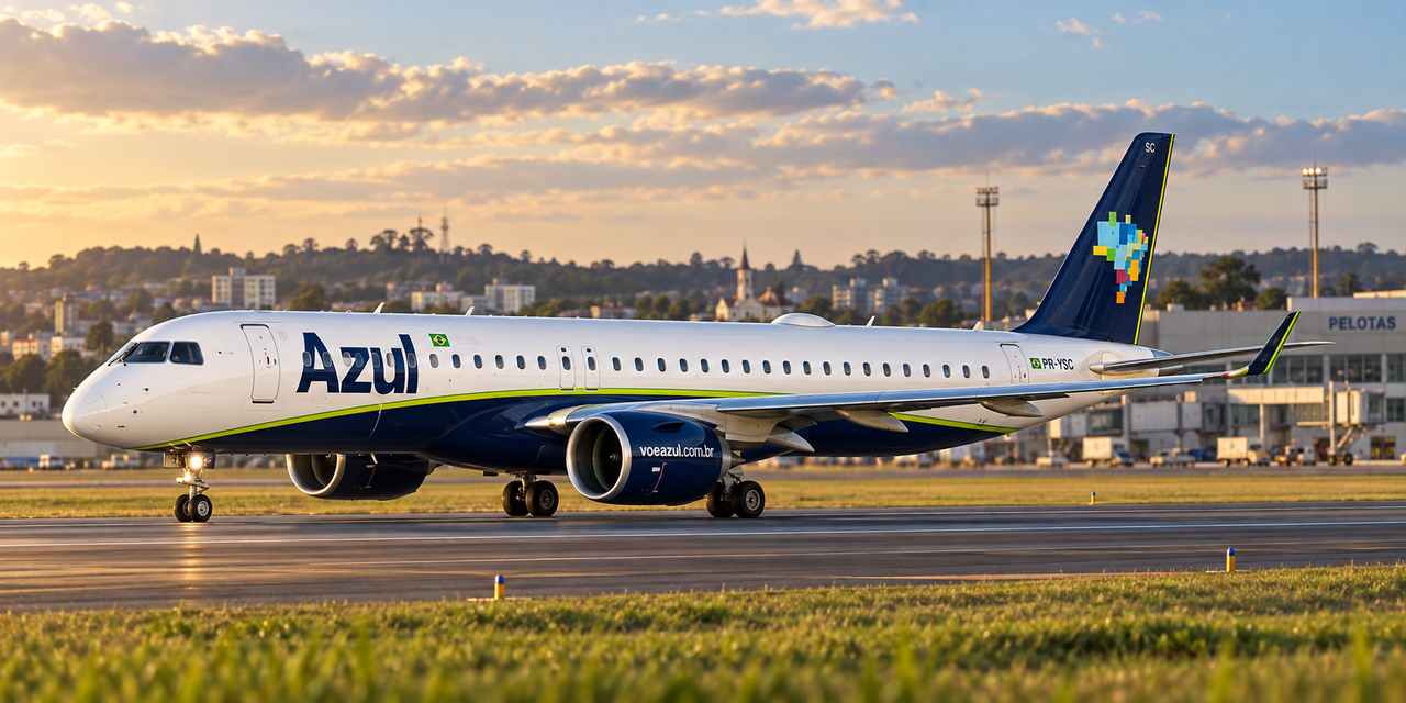 Azul retoma voo direto entre Pelotas e Campinas a partir de outubro