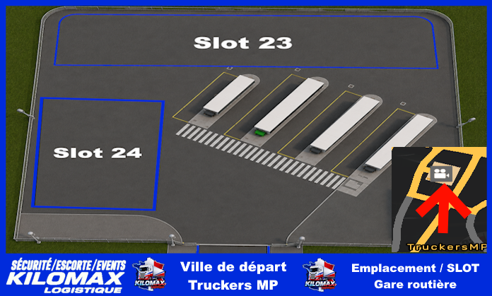 Slot 23 gare routière 10 personnes