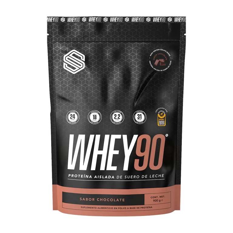 Costco: Whey 90 Proteína sabor chocolate 900 gramos 
