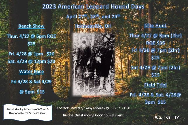UKC Forums 2023 Leopard Days results