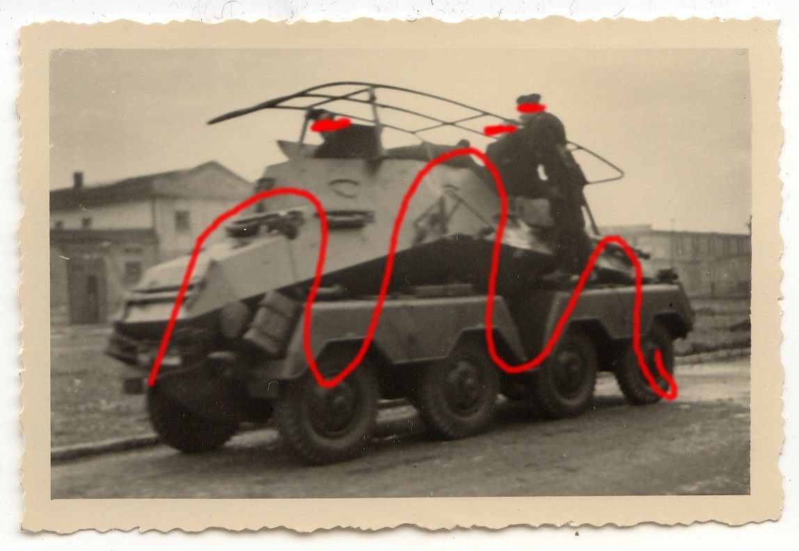 Deutscher Panzer Spähwagen 8-Rad Funkwagen WK II