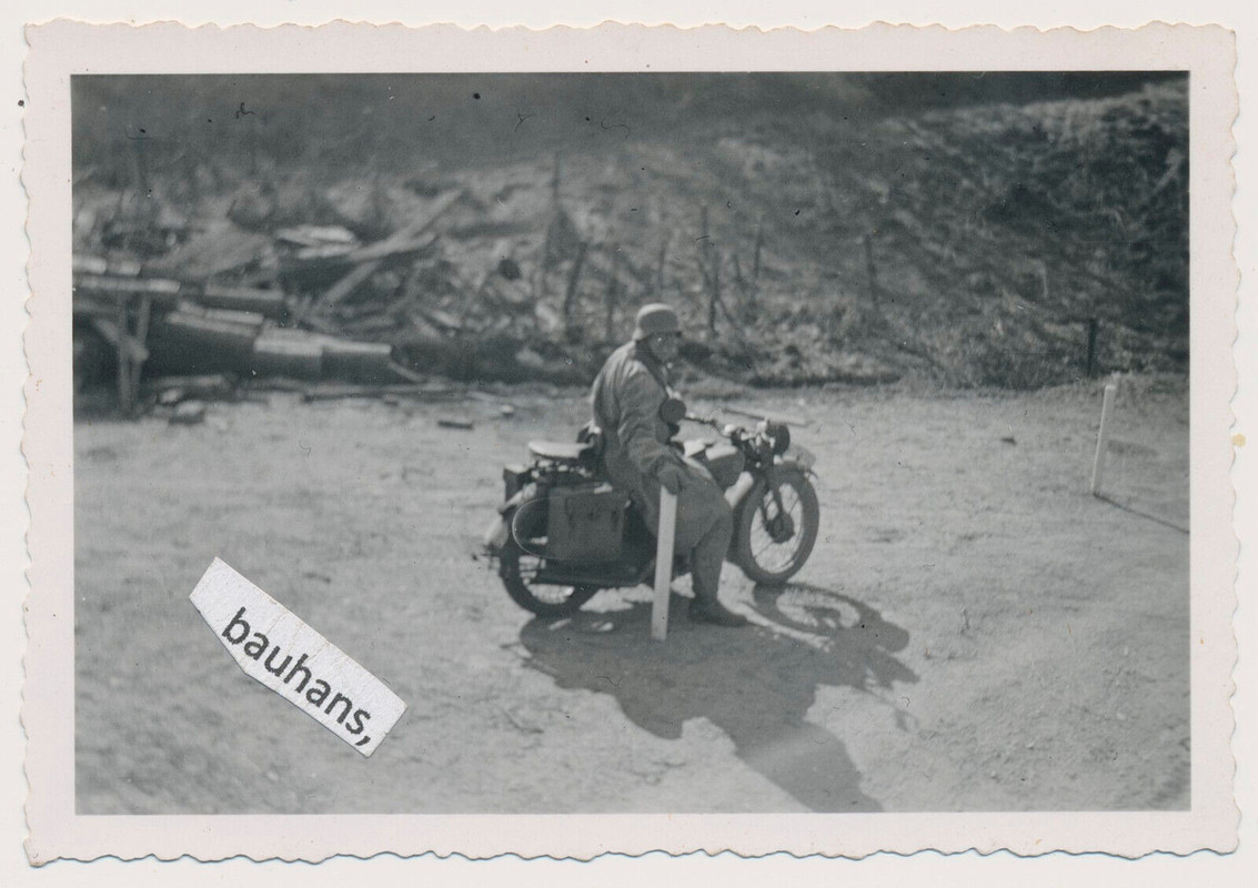 Foto Wehrmacht, Motorrad, Krad, Kradmelder 2.WK (9428x)