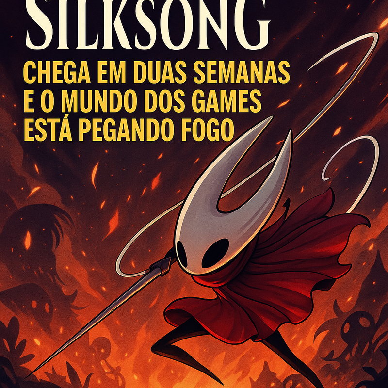 Hollow Knight: Silksong Chega em Duas Semanas e o Mundo dos Games Está Pegando Fogo
