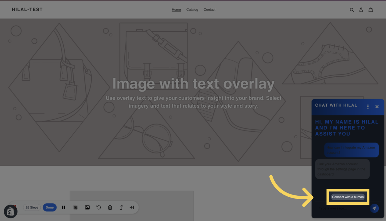 Connecting with a Human Agent
