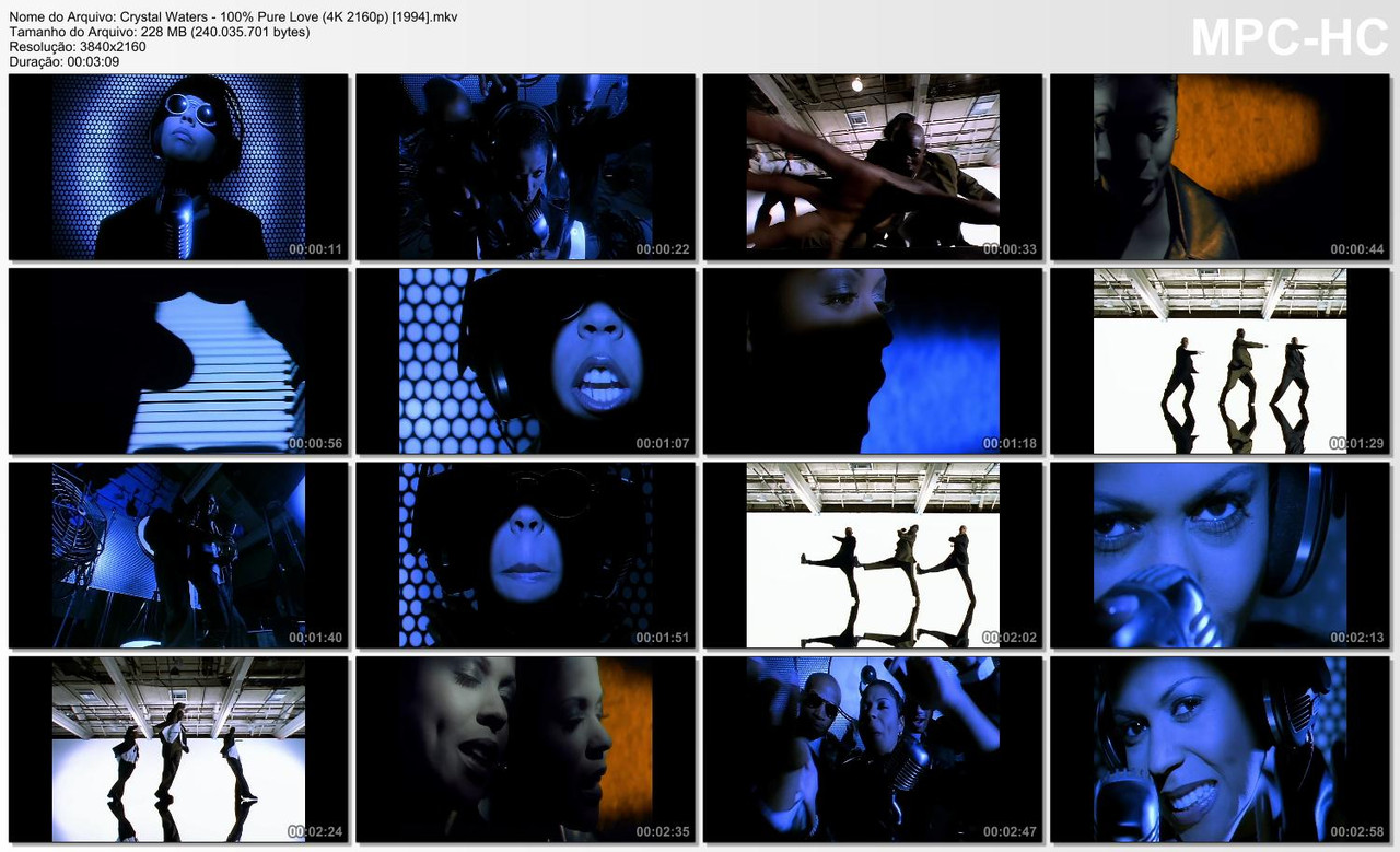 Crystal Waters - 100% Pure Love (Official Music Video 4K 2160p) [1994]