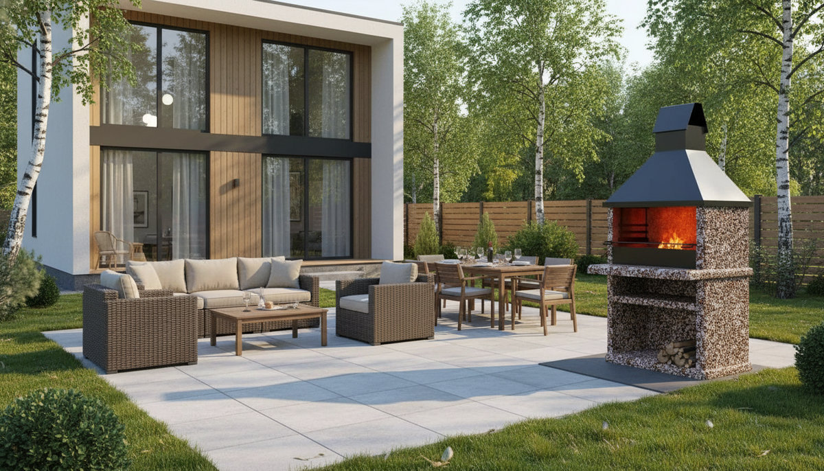 Классический мангал на даче